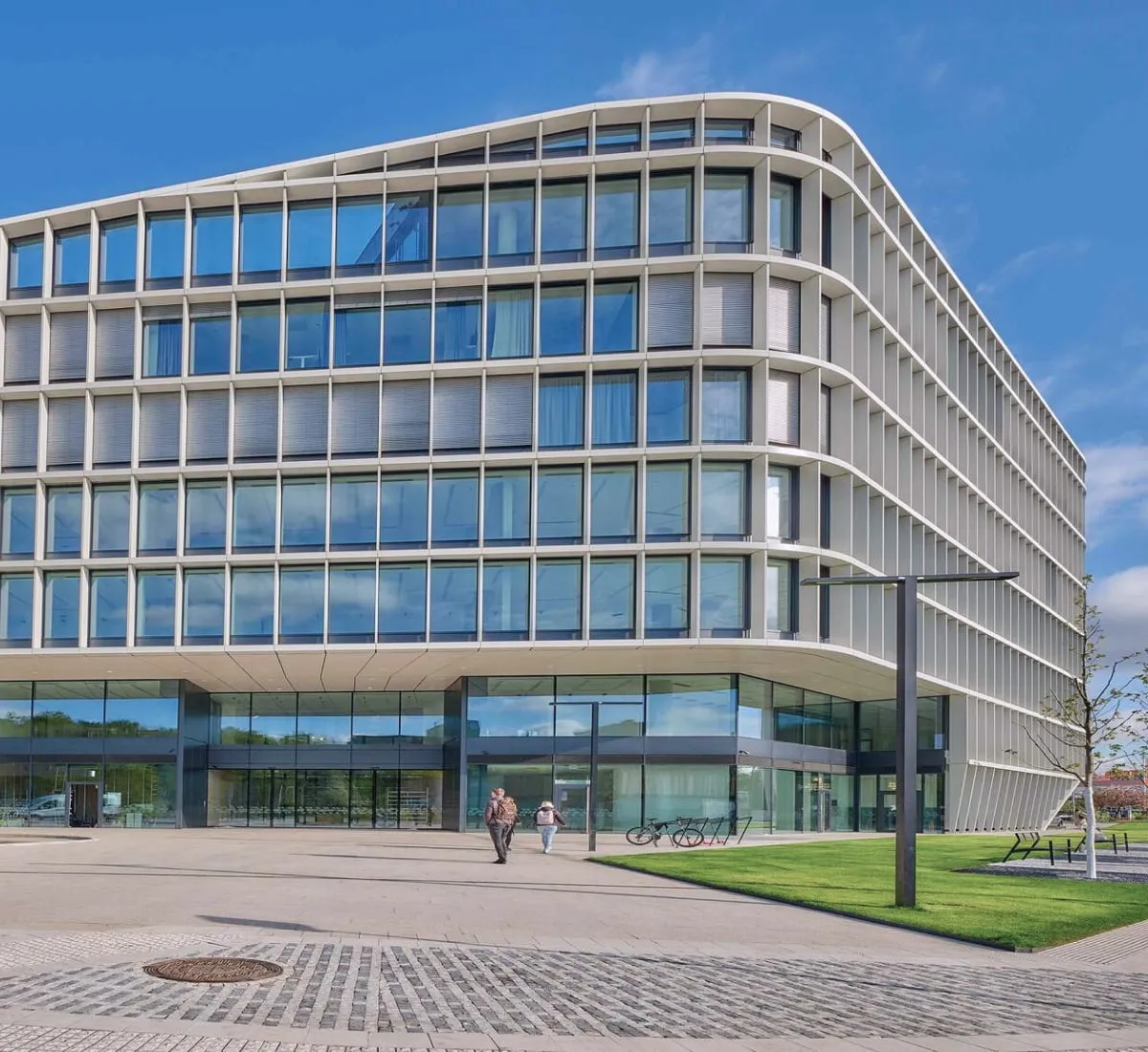 The office building from the street